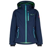 Trollkids - Kid's Balestrand Jacket - Veste softshell - 128 - navy / bright green / medium blue