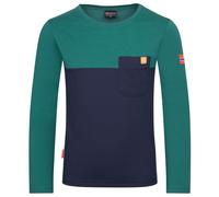 Trollkids - Kid's Bergen Longsleeve - Haut à manches longues - 140 - jungle green / navy