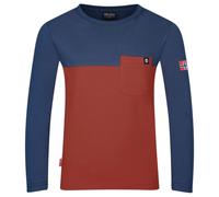 Trollkids - Kid's Bergen Longsleeve - Haut à manches longues - 98 - red clay / summernight blue
