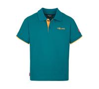 Trollkids - Kid's Bergen Polo XT - Polo - 104 - lagoon green / sahara sunset