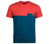 Trollkids - Kid's Bergen T - T-shirt - 152 - petrol / spicy red