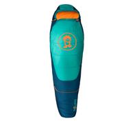 Trollkids - Kid's Femund 3in1 - Sac de couchage enfant - 150-190x65x40 cm - Body Length: 100-160 cm - sea green / madeira blue / sahara sunset