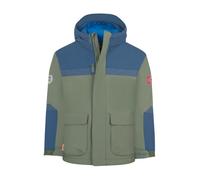 Trollkids - Kid's Finnmark Jacket XT - Veste d'hiver - 116 - ivy / mystic blue / electric blue