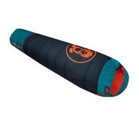 Trollkids - Kid's Fjell Dreamer Extendable - Sac de couchage enfant - 160-190 x 68 x 50 cm - Body Length: 130-170 cm - dark navy / dusky turquoise / glow orange