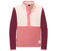 Trollkids - Kid's Flekkefjord Half Zip - Pull polaire - 98 - frozen berry / sandstone