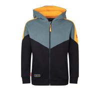 Trollkids - Kid's Flekkefjord Jacket - Veste de sport - 140 - black / steel blue / mango