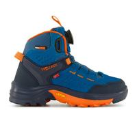 Trollkids - Kid's Gjende Hiker Mid - Chaussures de randonnée - EU 37 - atlantic blue / dark navy / glow orange