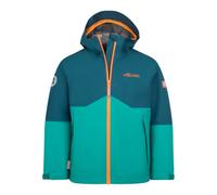 Trollkids - Kid's Gjende Jacket - Veste imperméable - 104 - madeira blue / sea green / sahara sunset