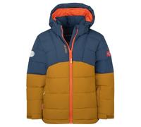 Trollkids - Kid's Gryllefjord Jacket - Veste d'hiver - 140 - bronze / mystic blue / flame orange