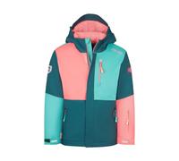 Trollkids - Kid's Hallingdal Jacket - Veste d'hiver - 104 - coral pink / midnight petrol / dusty teal