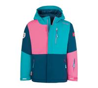 Trollkids - Kid's Hallingdal Jacket - Veste d'hiver - 128 - dark turquoise / madeira blue / light magenta