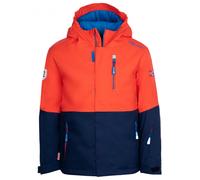 Trollkids - Kid's Hallingdal Jacket - Veste d'hiver - 140 - flame orange / navy