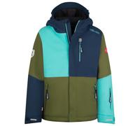 Trollkids - Kid's Hallingdal Jacket - Veste d'hiver - 152 - pine green / mystic blue / arctic blue