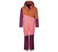 Trollkids - Kid's Hallingdal Snowsuit - Combinaison - 104 - caramel / salmon / redwood