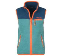 Trollkids - Kid's Hemsedal Vest - Polaire sans manches - 110 - stormy blue / mystic blue / flame orange