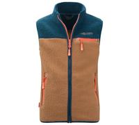 Trollkids - Kid's Hemsedal Vest - Polaire sans manches - 128 - almond / madeira blue / deep orange