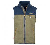 Trollkids - Kid's Hemsedal Vest - Polaire sans manches - 152 - moss / mystic blue / golden yellow