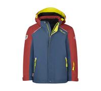 Trollkids - Kid's Holmenkollen Snow Jacket Pro - Veste de ski - 140 - carmin red / mystic blue / glow green