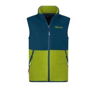 Trollkids - Kid's Kjerag Vest - Polaire sans manches - 140 - pear green / madeira blue