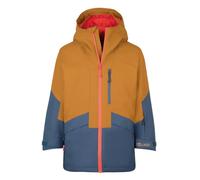 Trollkids - Kid's Kongsberg Jacket - Veste d'hiver - 176 - bronze / mystic blue / flame orange