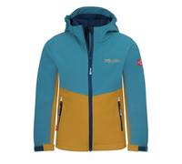 Trollkids - Kid's Kristiansand Jacket - Veste softshell - 110 - stormy blue / mustard