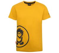 Trollkids - Kid's Kroksand T - T-shirt - 104 - mustard / black