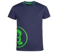 Trollkids - Kid's Kroksand T - T-shirt - 128 - navy / viper green