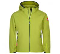 Trollkids - Kid's Kvalvika Jacket - Veste softshell - 176 - kiwi / mystic blue