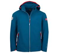 Trollkids - Kid's Kvalvika Jacket - Veste softshell - 176 - petrol / spicy red