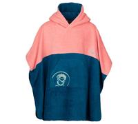 Trollkids - Kid's Kvalvika Surf Poncho - Poncho surf - 128 - peony rose / harbor blue