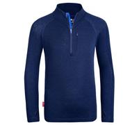 Trollkids - Kid's Lofoten Half Zip - Haut en mérinos - 92 - navy / azure blue