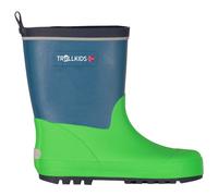 Trollkids - Kid's Lysefjord Rubber Boots - Bottes en caoutchouc - EU 33 - dark marine / fresh green / mystic blue
