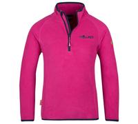 Trollkids - Kid's Nordland Half Zip - Pull polaire - 110 - fireberry / navy