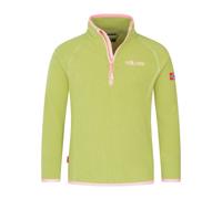 Trollkids - Kid's Nordland Half Zip - Pull polaire - 128 - hedge green / candy pink