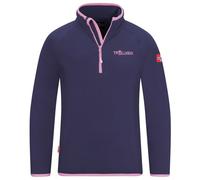 Trollkids - Kid's Nordland Half Zip - Pull polaire - 128 - violet blue / wild rose