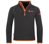 Trollkids - Kid's Nordland Half Zip - Pull polaire - 176 - black / flame orange