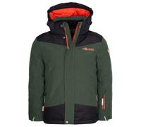Trollkids - Kid's Norefjell Jacket - Veste de ski - 92 - forest green / flame orange