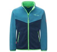 Trollkids - Kids Oppdal Jacket XT - Veste polaire - 116 - fresh green / mystic blue / dark marine
