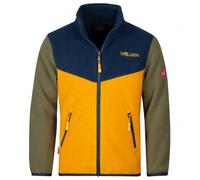 Trollkids - Kids Oppdal Jacket XT - Veste polaire - 128 - moss / golden yellow / mystic blue