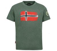 Trollkids - Kid's Oslo T - T-shirt - 128 - khaki green