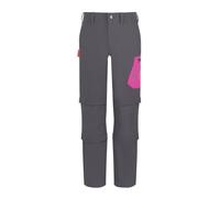 Trollkids - Kid's Preikestolen Double Zip-Off Pants - Pantalon convertible - 98 - graphite / fresh berry