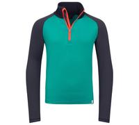 Trollkids - Kid's Rauland Half Zip - Pull polaire - 116 - dark cyan / black