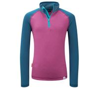 Trollkids - Kid's Rauland Half Zip - Pull polaire - 176 - bright berry / madeira blue / dark turquoise