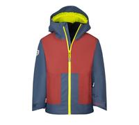 Trollkids - Kid's Rauland Jacket - Veste d'hiver - 104 - carmin red / mystic blue / glow green