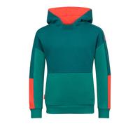 Trollkids - Kid's Rondane Sweater - Sweat à capuche - 152 - midnight petrol / dark cyan / chili red