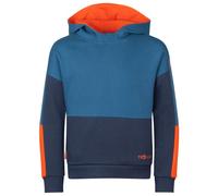 Trollkids - Kid's Rondane Sweater - Sweat à capuche - 98 - nordic blue / mystic blue / flame orange