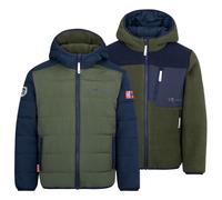 Trollkids - Kid's Sandvika Turnover Jacket - Veste polaire - 164 - ivy / navy