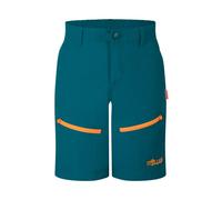 Trollkids - Seiland Shorts - Short randonnée enfant Lagoon Green / Sahara Sunset - Taille de l'enfant 110 cm