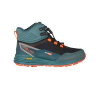 Trollkids - Kid's Skarvan Hiker Mid XT - Chaussures de randonnée - EU 28 - stormy blue / flame orange / black