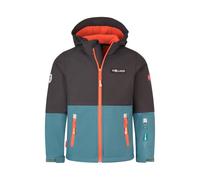 Trollkids - Kid's Skjorta Jacket - Veste softshell - 92 - stormy blue / mystic blue / glow green